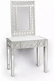 Sunny Décor Dressing Table Set with Wall Mirror (Console Table+Mirror) - Set of 2