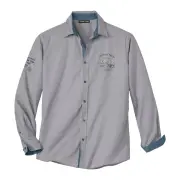 Atlas For Men Mens Pilot Shirt (Grey) - AF246