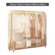 Clear Garment Rack Cover Wardrobe Cover Dustproof Easy to Clean Clothing Storage
