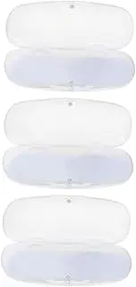 [ROMISBABA] 3 Pcs Frosted Glasses Storage Case Plastic Glasses Case Portable Eyeglass Box Sunglasses Holder