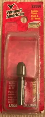 VERMONT AMERICAN - FLUSH & 22 Degree Bevel ROUTER BIT - 1/4" SHANK - NEW