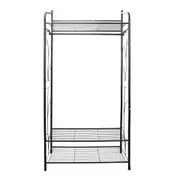 Metal Open Wardrobe Simplicity Clothes Rack Garment Storage Hanger Shoe Organise