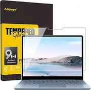 Adeway Tempered Glass Screen Protector for Surface Laptop Go 3/2/1 12.4 inch, 9H Hardness, Scratch Resist, No Bubbles, HD Transparent, Microsoft Surface Go Screen Protector (2013/1943 Model)