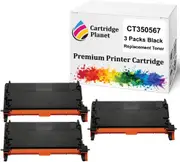 3 Pack Black Compatible Toner Cartridge for Fuji Xerox CT350567 (8000 Pages) for Fuji Xerox DocuPrint C3290FS