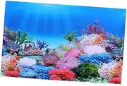 Scenery Background Adhesive Decal for Fish Tank Double Sided Glass Sticker Decorative Wallpaper for Aquariums for Smooth Walls Windows and More Style G