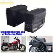 Saddlebags Knight Rider Storage Bag w/ Reflective Strips for Harley Touring King