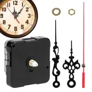 DIY Wall Quartz Clock Movement Mechanism Replacement Kit Tool Parts Red Hands