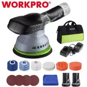 WORKPRO 12V Cordless Car Buffer Polisher 6inch Dual Action Polisher Car Polisher