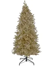 National Tree Company 9Ft Pre-Lit Christmas Platinum Metallic Tree