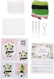 KALLORY Handmade Needle Felting Material DIY Craft Kit Easy Use Beginner Professional Needle Felting Kit