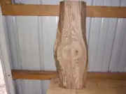 1 PC RUSTIC RED OAK SLAB KILN DRIED LUMBER WOOD BOARD 1279V LIVE EDGE SPALTED