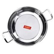 Stainless Steel Induction Compatible Kadhai Wok 1.9 Litre