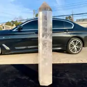 5.0LB Natural White Crystal Obelisk Quartz Pillars Healing Point