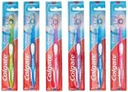 Colgate Extra Clean Toothbrush Full Head Firm #40 Brushes Hard Pack of 6