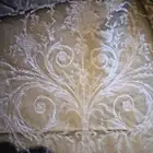 Arabesque Pattern Medium Scale Woven Jacquard Cream White Medium Weight - 3 yds