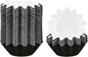 200 PCS Black Hard Baking Cupcake Liners - Cupcake Paper Liners for Wedding, Birthday, Holiday Parties