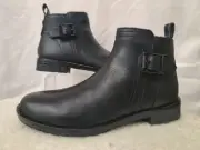 Barbour Black Ankle Chelsea Buckle Boots Size UK 2 Boxed