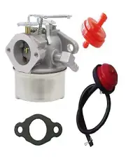 Carburetor Primer Bulb Fuel Line Fuel Filter Compatible with Tecumseh OEM 640084