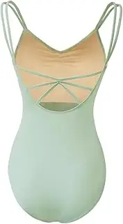 [ROYAL SMEELA] Women’s Camisole with Adjustable Straps Ballet Costumes for Women Backless Dance Leotards Stretchy Bodysuit