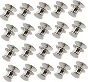 [Anneome] Flat Topper Tie Tacks Pin Back 10mm Nickel Base 50 Pieces Set for Clutch Making Made of Copper