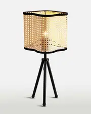 VidaLite Mid Century Bohemian Tripod Table Lamp