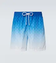 [Gucci] Gucci GG printed swim trunks UK 32 blue