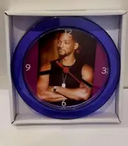 Will Smith Purple 7" Novelty Wall/Desk Clock. Brand New. Men In Black, Bad Boys