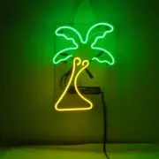Palm Tree Acrylic 14" Neon Lamp Sign Light Gift Show Party Wall Shop EM