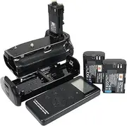 DSTE Pro 2.4Ghz Wireless Remote Control Multi-Function Bg-E21 Vertical Battery Grip + 2X Lp-E6 for Canon Eos 6D Mark Ii Digital Camera As Lp-E6