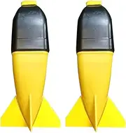 Fishing Bait Feeder Fishing Spomb Float Lure Bait Holder Carp Fishing Accessories 2PCS Yellow Feeder
