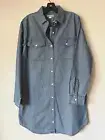 NWT Organic Cotton Blue Chambray Button Front Outerknown Shirt Dress Sz M $228