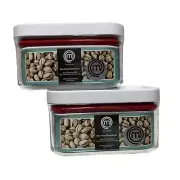 2 NEW MasterChef Lidded Dry Food Container; BPA Free; 6"X4"X3.4"; Stackable