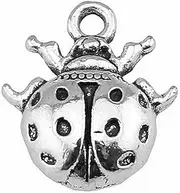 [TARAKI] 20pcs 16x14mm Antique Silver Insect Ladybug charms, Alloy Steel, alloy