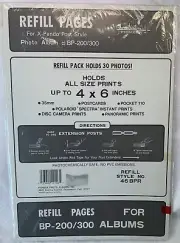 Pioneer Photo Album 30 Photos Refill Pages For BP200 And BP200F Photo Albums