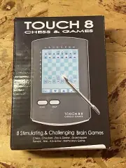 Handheld Electronic Chess Board 8 in 1 Touch Computer Game Ai Chess Checkers Mor