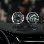 2 in 1 Car Ornaments Compass with Thermometer Direction Dashboard Ball for Cars Trucks SUVs
