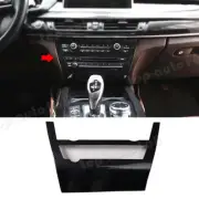 ABS Carbon Fiber Look Center Console CD Panel Cover Trim 1P For BMW X5 2014~2018 (for: BMW)