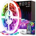 65.6ft Led Strip Lights Smart Led Light Strips Music Sync Color Changing LED ...