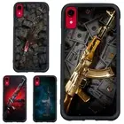 For Samsung A15 A16 S23 S24 S25 Ultra FE Anti drop Cover Russia AK 47 Rifle guns
