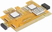Desktop 4 in 1 Diagnostic Computer Motherboard Detection Accessories Stable Performance Suitable for Computer Enthusiasts Yellow PCB