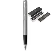 Parker Jotter Fountain Pen Chrome Trim Gift Box Set (Stainless Steel)