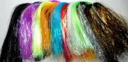 FLASHBOU ICE WING FIBER - Flat Pearlescent Crystal Flash Tinsel - .5mm x 12 in