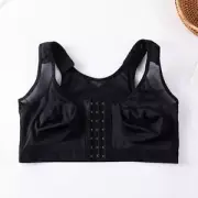 Front Closure Sports Bra Plus Size Silicone Protective Strip Shockproof B1X0