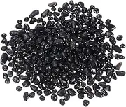 uxcell Round Fire Glass Beads, Glass Marbles, Glass Pebbles, Vase Fillers Beads Gems for Fish Tank Aquarium 6-9mm 500g/1.1 Lbs Black
