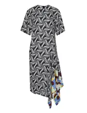 [Dries Van Noten] Shirt Dress With Draped Skirt