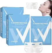 10Pcs Bloskin Double Chin Mask Reusable,Bloskin Double Chin Mask,V Line Lifting Mask Double Chin Reducer,V Line Lifting Mask for Lifting and Firming the Face