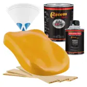 HOT ROD FLATZ Oxide Yellow Quart Kit URETHANE Flat Auto Car Paint Kit