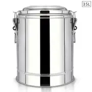 SOGA 35L Stainless Steel Insulated Stock Pot Hot & Cold Beverage Container
