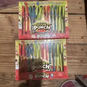 SOUR PUNCH CANDY CANES TWO 12CT PACKS, GRREN APPLE, BLUE RASPBERRY, STRAWBERRY