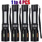 99000000 Lumen Super Bright LED Tactical Flashlight Rechargeable Work Light Lot